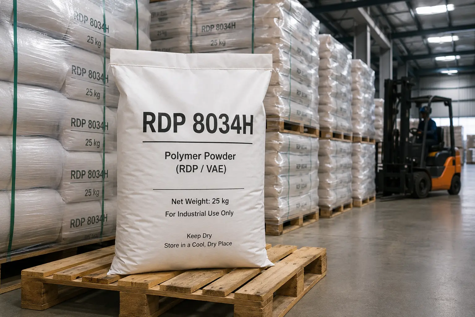 Polymer Powder RDP 8034H cho vữa khô và keo dán gạch